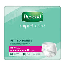 Depend Expert Care Incontinence Fitted Briefs Medium Large 10 Pack