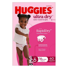 Huggies Ultra Dry Nappies Girl Size 6 Jumbo 60 Pack
