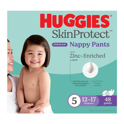 Huggies Skin Protect Nappies Size 5 (12-17 Kg) 48 Pack