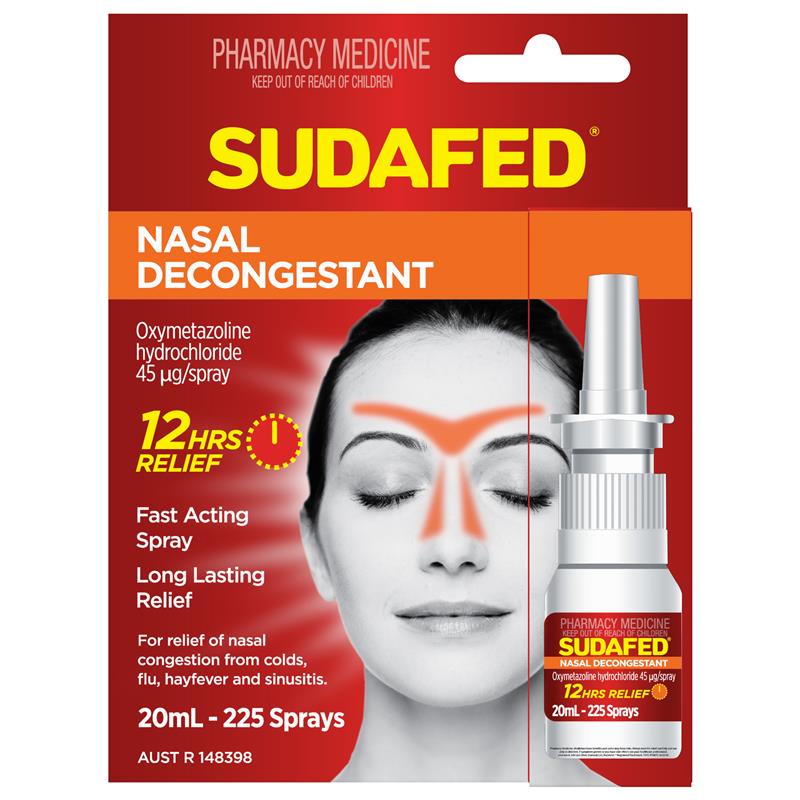 Sudafed Nasal Decongestant Spray 20mL