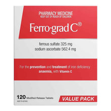 Ferro-Grad Iron & Vitamin C 120 Tablets Exclusive Size