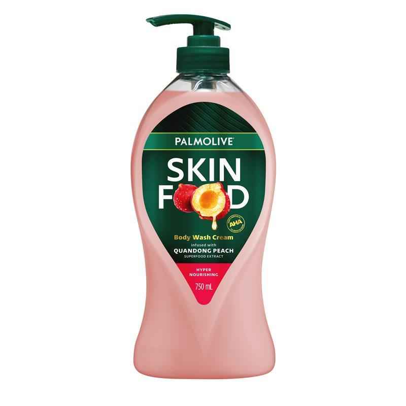 Palmolive Skin Food Body Wash Cream Quandong Peach 750ml