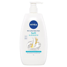 NIVEA Soft & Almond Oil Rich Body Wash 1L