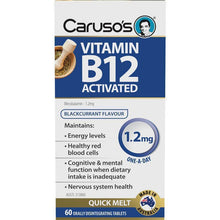 Carusos Vitamin B12 Activated 1200mcg 60 Orally Disintegrating Tablets