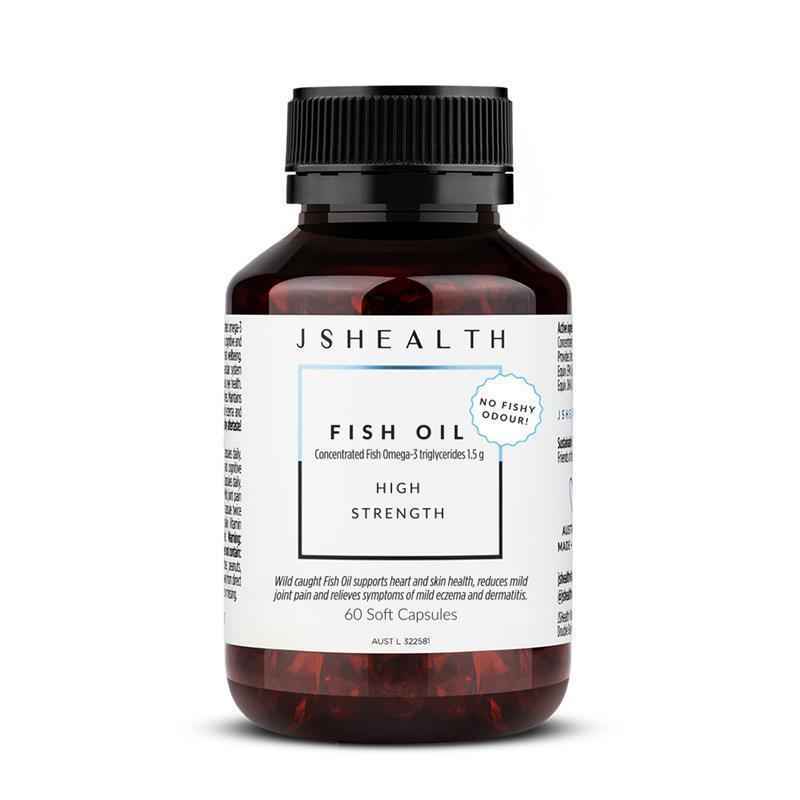 JSHEALTH Fish Oil + 60 Capsules