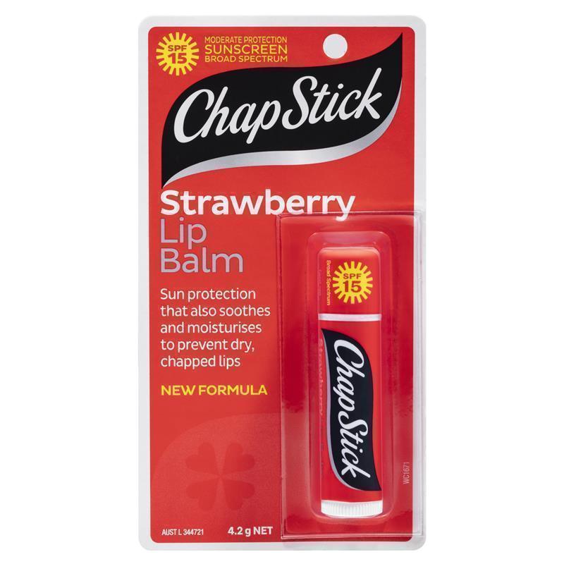 Chapstick Lip Balm Strawberry SPF15+ 4.2g