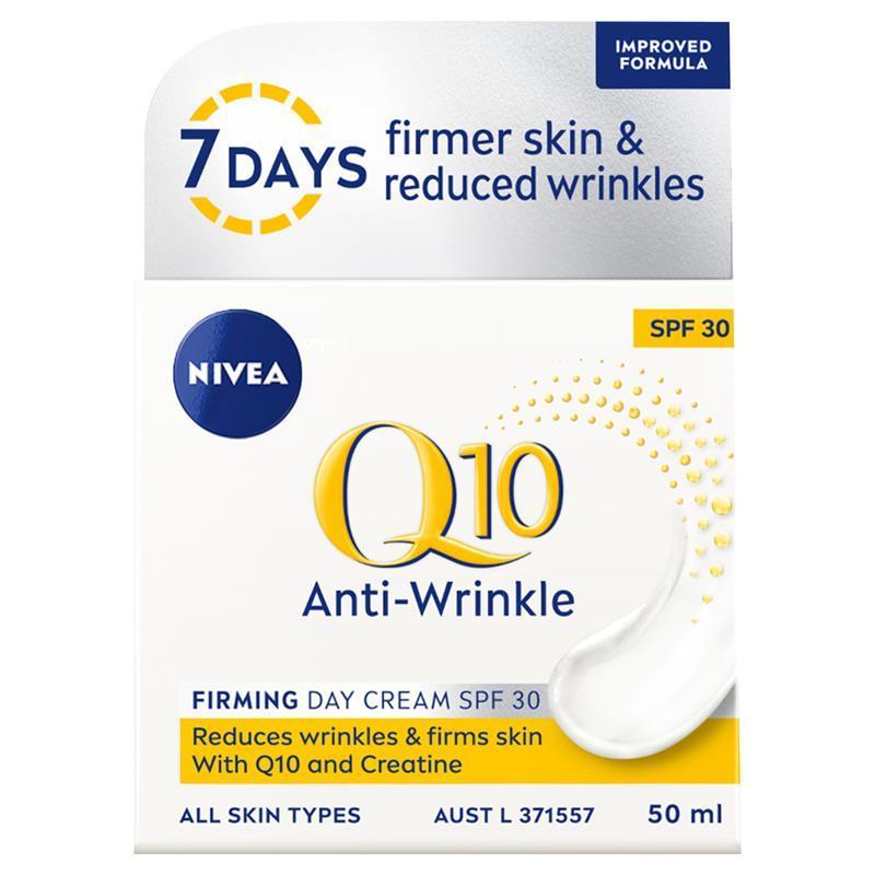 NIVEA Q10 Anti-Wrinkle Firming Day Cream SPF30 50ml - GimmeNow