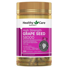 Healthy Care High Strength Grape Seed 58000 200 Capsules - GimmeNow