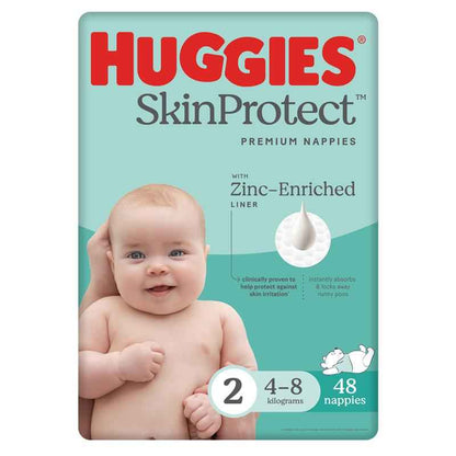 Huggies Ultimate Nappies Size 2 Infant 4-8kg Bulk 48 Pack