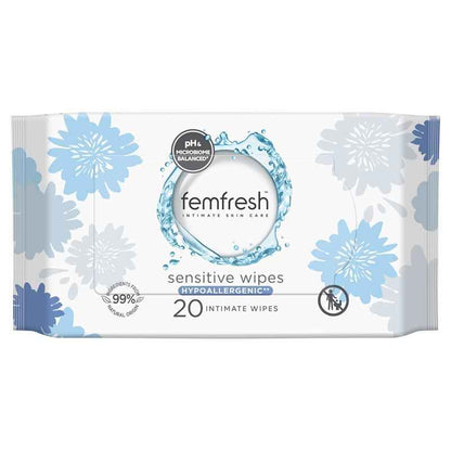 Femfresh Sensitive Wipes 20 Pack