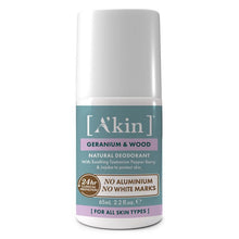 Akin Geranium & Wood Deodorant Roll On 65ml