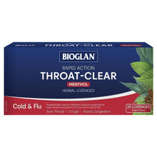 Bioglan Throat Clear Menthol 20 Lozenges