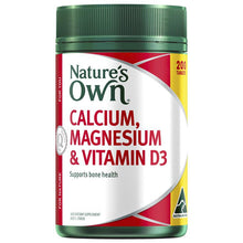Nature's Own Calcium and Magnesium with Vitamin D3 200 Tablets Exclusive Bulk Size - GimmeNow