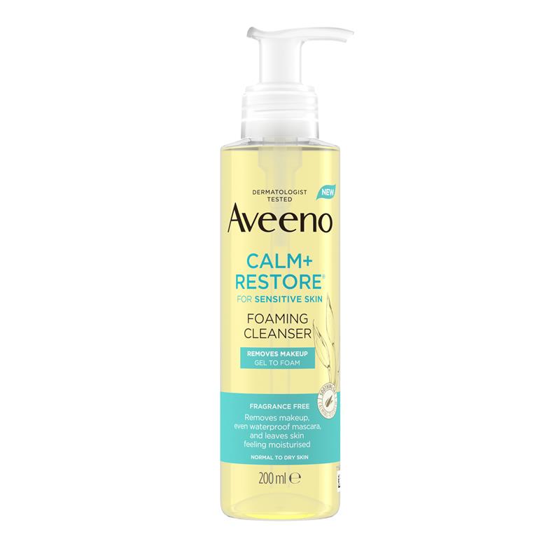 Aveeno Face Calm and Restore Foaming Cleanser 200ml