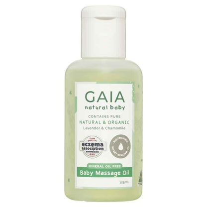 Gaia Natural Baby Massage Oil 125mL