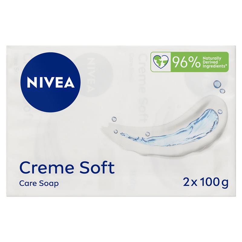 NIVEA Creme Soft Soap 2 x 100g Twin Pack