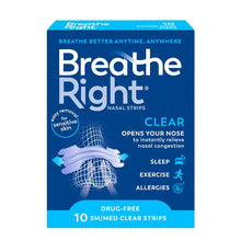 Breathe Right Clear Regular Nasal Congestion Strips 10