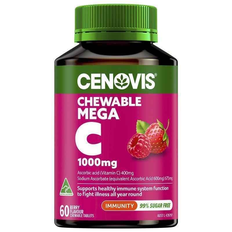 Chewable Vitamin C 1000mg Berry Flavour 60 Tablets