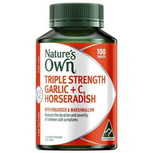 Nature's Own Triple Strength Garlic C Horseradish 100 Tablets - GimmeNow