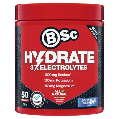 BSc Hydrate Salty Blue Raspberry 325g