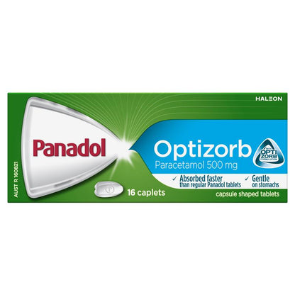 Panadol Optizorb Paracetamol Pain Relief 16 Caplets