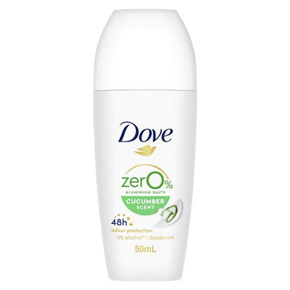 Dove Zero Aluminium Cucumber Roll On 50ml