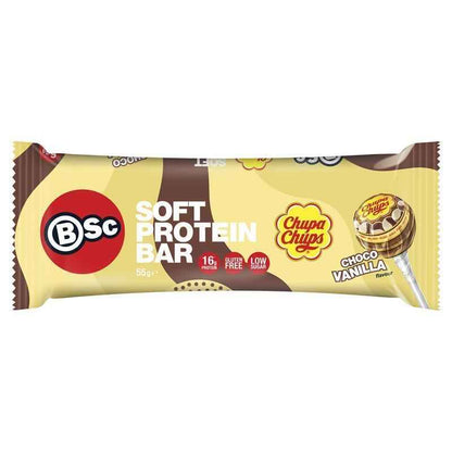 BSc x Chupa Chups Soft Protein Bar Choco Vanilla 55g
