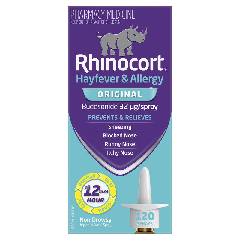 Rhinocort Original Hayfever & Allergy Nasal Spray 120 Sprays