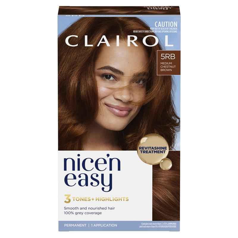 Clairol Nice N Easy 5RB Medium Chestnut Brown Permanent Hair Colour