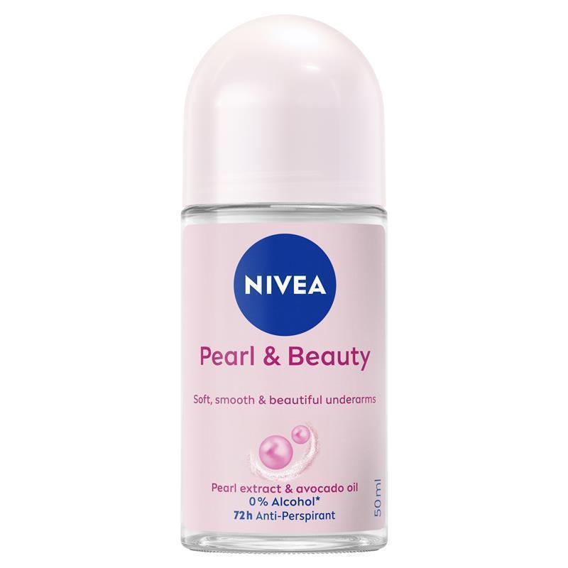 NIVEA Pearl & Beauty Roll On Deodorant 72H Protection 50ml