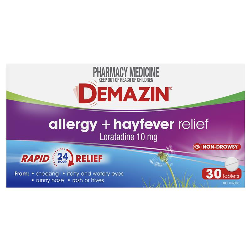 Demazin Allergy + Hayfever Relief Non-Drowsy 30 Tablets