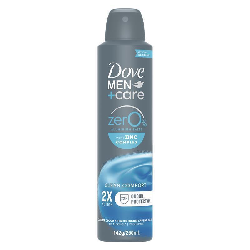 Dove Men + Care Zero Aluminium Clean Comfort 250ml