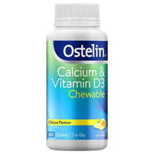 Ostelin Calcium & Vitamin D3 60 Chewable Tablets - GimmeNow