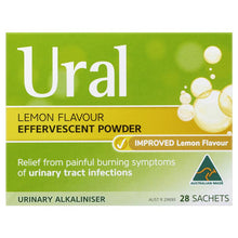 Ural Effervescent Powder Lemon 28 Sachets - GimmeNow