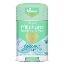 Mitchum for Women Natural Power Deodorant Stick Coconut 40g