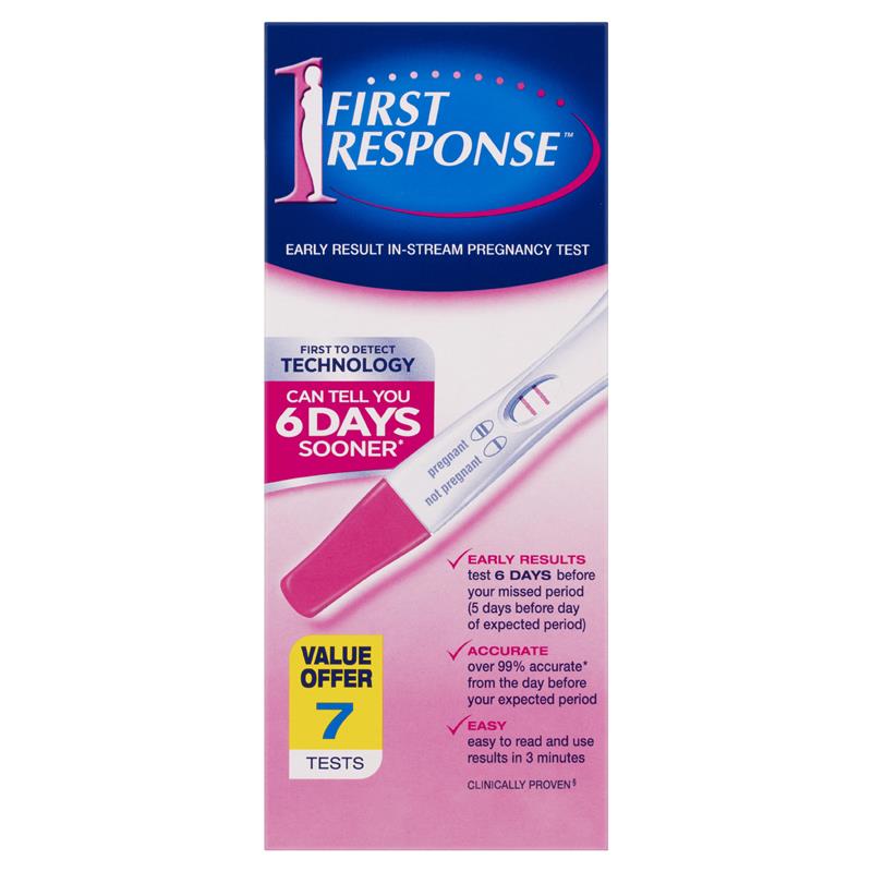 First Response Instream 7 Pregnancy Tests