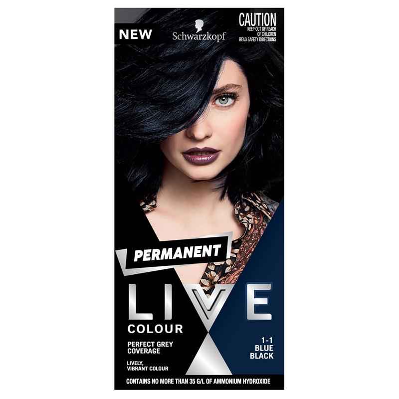 Schwarzkopf Live Colour Permanent 1.1 Blue Black