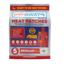Pain Away Heat Patches Regular 5 Pack
