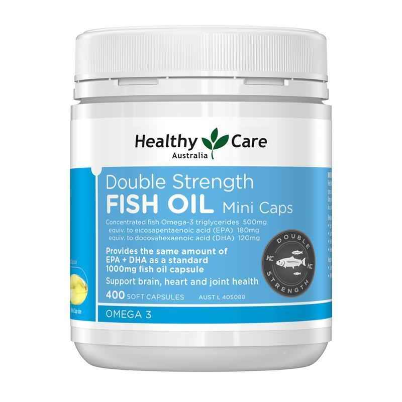 Healthy Care Double Strength Fish Oil Mini 400 Capsules