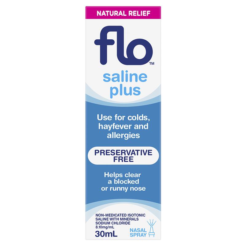 FLO Saline Plus Nasal Spray 30ml