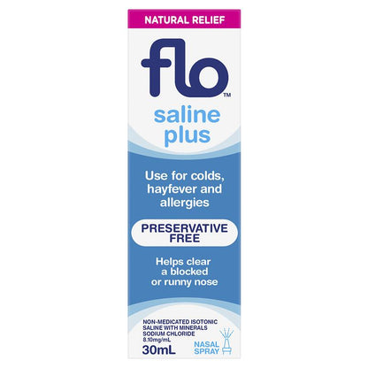 FLO Saline Plus Nasal Spray 30ml