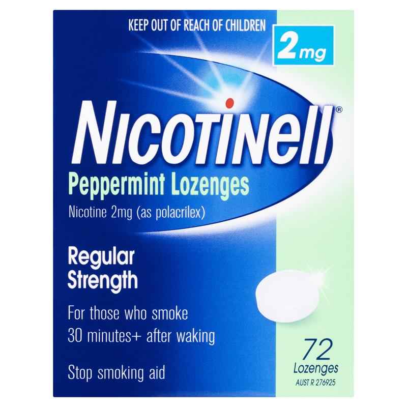 Nicotinell Lozenge Peppermint 2mg 72