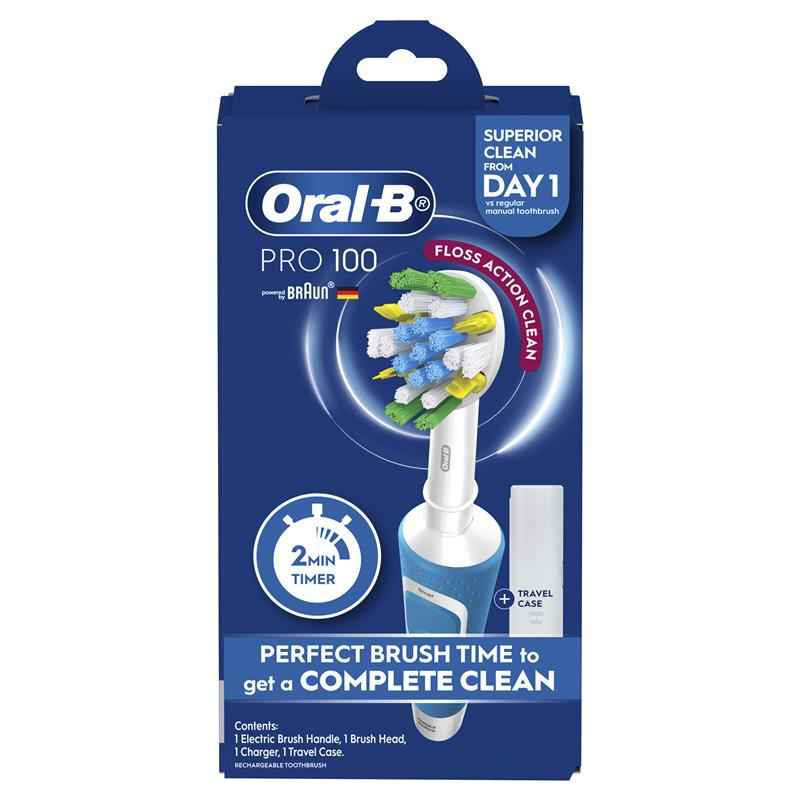 Oral B Power Toothbrush Pro 100 Floss Action