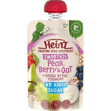 Heinz Pear Berry & Oat Smoothie with Greek style Yoghurt Pouch 120g 8m+ - GimmeNow