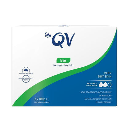 QV Wash Cleansing Bar 100G Twin Pack