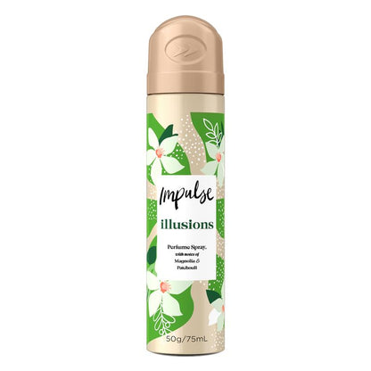 Impulse Body Spray Aerosol Deodorant Illusions 75ml