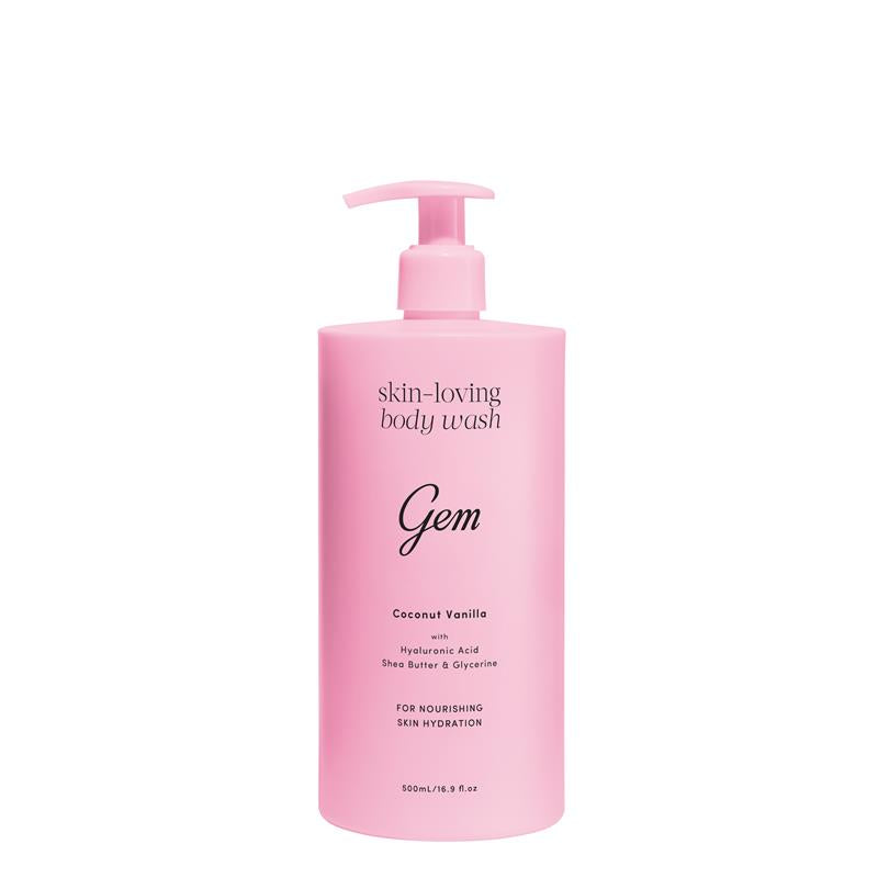 Gem Skin-Loving Coconut Vanilla Body Wash 500ml Exclusive Size