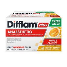 Difflam Sore Throat Sugar Free Honey And Lemon 48 Lozenges