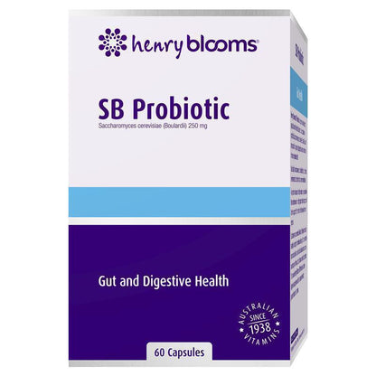 Henry Blooms Probiotic Gut Health 60 Vegetarian Capsules