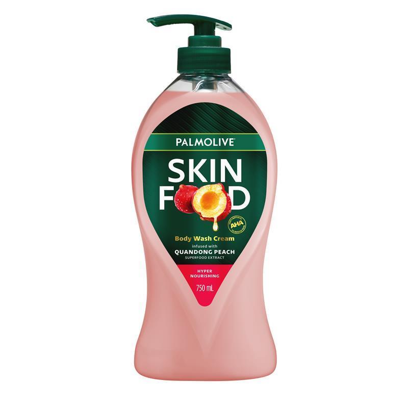 Palmolive Skin Food Body Wash Cream Quandong Peach 750ml